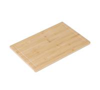 Relaxdays Tabla de bambú con canal para jugos marrón claro