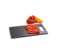 Tabla de corte negra QUID Renova Quarz 29x20, 34,5x24,5 y 37x24 cm - Resistente y duradera - Diseño moderno antideslizante - Apta lavavajillas - Ideal para cortar carne, verdura y más - Superficie