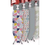 Tabla de Planchar Cok - Envio 24h - Tabla con Soporte Funny - Muy Estable | Altura Regulable | Malla Metálica | Reposa-Planchas | Estructura Aluminio | Medidas: 120 x 38 cm