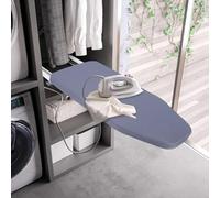 Tabla de planchar extensible de 180 °, tabla de planchar plegable giratoria de tamaño mediano, plegable para armario de cajones de 22,4 x 17,7 x 6,7 pulgadas
