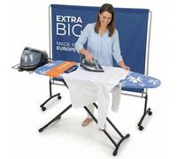 Tabla de Planchar Premium Plancha Ropa Grande Plegable Centro Planchado Profesional - 130x47cm Superficie Planchado - Hecho en E.U