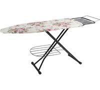 Tabla de planchar Relaxdays para planchas de vapor, 110 x 33 cm, con altura ajustable, plegable, con superficie de apoyo, mesa de planchar "Rosen", en varios colores