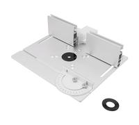 Tabla invertida para máquina de tallado de carpintería, placa de inserción de mesa de enrutador para bancos de carpintería, valla de perfil de sierra ingletadora de aluminio