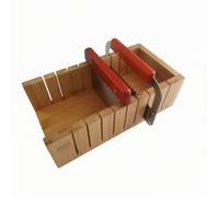 Tabla para Cortar Jabón con Guía Soporte con Hilo Bandeja de Bambú de Madera Base Lisa y Estable para Cortes Uniformes Adecuada para Tareas de Jabón en Casa Estudio y Ferias