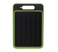 Tablas de cortar de doble cara con afilador de cuchillos, tablas de descongelar y cortar 2 en 1, tabla de cortar multiusos, tabla de cortar de aleación de aluminio para cocina (negro)