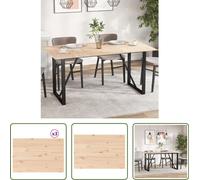 Tablas de encimera para mesa Living Store, juego de 3 unidades, 80x53x1,7 cm, forma rectangular, madera maciza de pino
