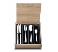 TABLE D'ALBERT - Juego de 48 utensilios de cocina en acero inoxidable "ELEGANCE", presentados en una caja de madera