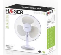 Haeger Table Wind Ventilador de Sobremesa 45W 40cm Blanco