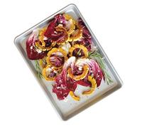 TABLECRAFT Pack de 6 Bandejas Rectangulares de Aluminio 33 x 24 x 3 cm