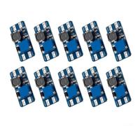 Tablero convertidor compacto de CC a CC, amplio rango de voltaje de 2 V-24 V a 5 V-28 V, regulador ajustable de 2 A, 10 unidades para kits de bricolaje