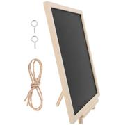 Tablero de Corcho Decorativo para Mensajes, Oficina y Hogar | Madera Negra Marco Ligero, Montaje en Pared Sencillo, Incluye Clavos y Cuerda Accesoria