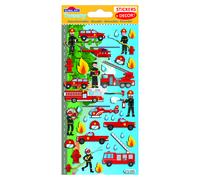 Tablero de decoración infantil - bomberos - pegatinas 3d