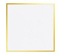 Tablero de dibujo profesional de 2 mm de grosor, base blanca para lápices de colores, panel artístico de textura suave para bocetos de estudiantes, juego de 5 (12 x 12 cm, dorado)