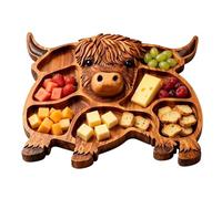 Tablero de embutidos - Bandeja de madera de granja Tabla de servir en forma de de granja Plato de fruta de queso | Bocadillo perfecto, , banquete, reunión familiar, cocina ,