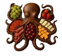 Tablero de embutidos para aperitivo - Bandeja de servicio de aperitivos, bandeja de presentación de alimentos, plato de queso de madera | Plato de fruta y carne, para picnic, d
