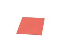 Tablero de espuma de esponja cuadrado de 1 mm, 2 mm, 5 mm y 6 mm, almohadilla de prensa for máquina laminadora suave de silicona roja, 1 pieza(100x100x5mm)