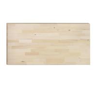 Tablero de madera de pino para mesa comedor 160x70 cm, gran grosor de 3 cm - ASTIGARRAGA KIT LINE