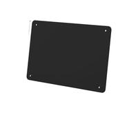 Tablero de mensajes magnético grande 3 piezas: acabado mate antihuellas, organizador metal a prueba herrumbre for oficina, hogar y tablero visión para Presentar Notas(Black)