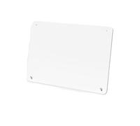 Tablero de mensajes magnético grande 3 piezas: acabado mate antihuellas, organizador metal a prueba herrumbre for oficina, hogar y tablero visión para Presentar Notas(White)