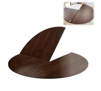 Tablero De Mesa Grande Plegable Redonda 120-200cm Mesa Extensible | Mesas Redondas Reemplazo De Madera Sin Patas Para Comedor Cocinas(Walnut,200cm/79in)