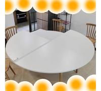 Tablero De Mesa Plegable Tablero De Mesa Redondo Grande 120-200cm | Mesa Extensible Sin Patas Para Fiestas De Catering(White,200cm/79in)