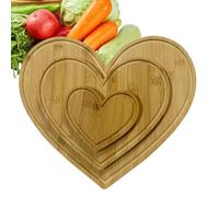 Tablero desgarrador, tablas de charcutería en forma de corazón | Tablero de madera,Multifunción Estética Bandejas decorativas Tablero de corte para la cocina Hogar Camping Día de San Valentín