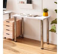 EMUCA - Tableros para Mesa de Comedor o Escritorio, 900x500, Pintado Blanco, Madera