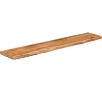 Tablero rectangular madera de acacia borde vivo 140x30x3,8 cm