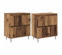 Tableros Lateral 2 Pcs Madera Vieja Vidaxl