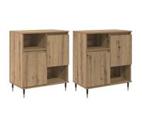 Tableros Lateral 2 Uds. Roble Artisan Vidaxl