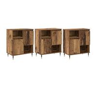 Tableros Lateral 3 Pcs Madera Vieja Vidaxl