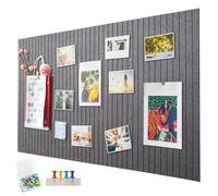 Tablón de anuncios de fieltro grande, autoadhesivo, 60 x 40 cm, tablero decorativo de fieltro, 0,9 cm de grosor, pizarra plegable para fotos, tableros de notas, tableros de anuncios, decoración de