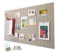 Tablón de anuncios de fieltro grande, autoadhesivo, 60 x 40 cm, tablero decorativo de fieltro, 0,9 cm de grosor, pizarra plegable para fotos, tableros de notas, tableros de anuncios, decoración de