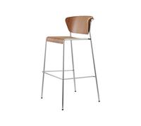 Taburete 4 Patas Sin Brazos Scab Lisa Wood 2854 CR NC Nogal canaletto