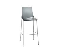 Taburete 4 Patas Sin Brazos Scab Zebra Antichoque 2545 183 Transparente ahumado