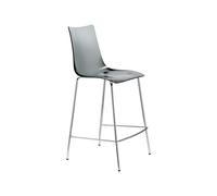 Taburete 4 Patas Sin Brazos Scab Zebra Antichoque 2546 183 Transparente ahumado