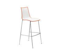 Taburete 4 Patas Sin Brazos Scab Zebra Bicolour 2560 211 Blanco - naranja