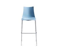 Taburete 4 Patas Sin Brazos Scab Zebra Tecnopolímero 2565 62 Azul