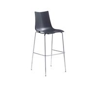 Taburete 4 Patas Sin Brazos Scab Zebra Tecnopolímero 2565 81 Antracita