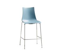Taburete 4 Patas Sin Brazos Scab Zebra Tecnopolímero 2566 62 Azul