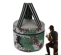 Taburete agrícola, con bolsillo para teléfono, diseño de camuflaje ligero, taburete de espuma para exteriores, para recoger té, trabajo, pesca, jardinería, camping, picnic