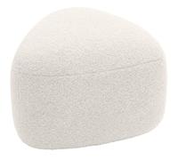 Taburete alfrisa tela crema 48x52x32 cm