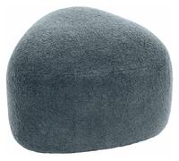 Taburete alfrisa tela gris oscuro 48x52x32 cm