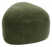 Taburete alfrisa tela verde oscuro 48x52x32 cm