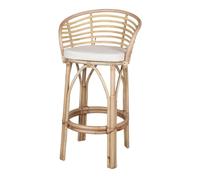 Taburete Alto De Bambú Y Ratán Clutter Confort - Misterwils Furniture For Free Souls 49x101x48 Natural 101x52x46