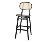 Taburete Alto De Madera Brisbane - Misterwils Furniture For Free Souls 47x114x52 Black 115x46x50