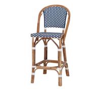 Taburete Alto De Ratán Abeya - Misterwils Furniture For Free Souls 48x110x54 Blue 110x48x58