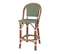 Taburete Alto De Ratán Abeya - Misterwils Furniture For Free Souls 48x110x54 Green 110x48x58