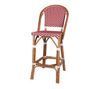Taburete Alto De Ratán Abeya - Misterwils Furniture For Free Souls 48x110x54 Red 110x48x58