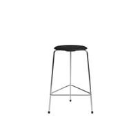 Taburete Alto Dot Alt. 65 3 Patas Cromo/fresno Negro